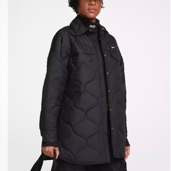 Nike Oversized Quilted Trench Coat NWT - Picture 1 of 10